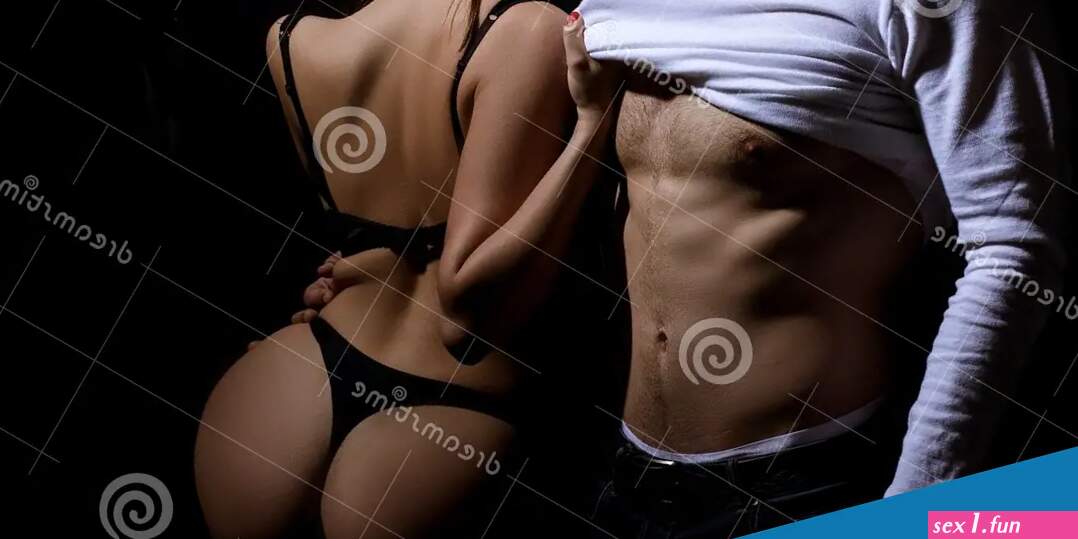 Passionate Lovers. Romantic Couple. Attractive Macho Booty Girl Passionate Lovers Stock Photo