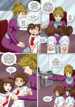 comic nude girl s bathing spanked
