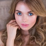 Keira Blue Nude in Shades Of Red at Metart Hunter