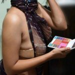 desi saree bra remove selfie image